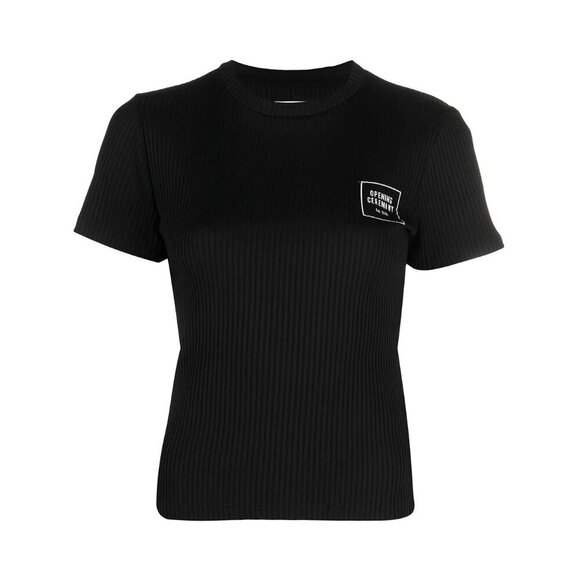 Opening Ceremony Box Logo-Print Rib T-Shirt Size XS Womens Black Tee $180 - Picture 15 of 15